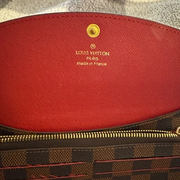 Louis Vuitton Brown Checkered Tote with new wallet - Picture 7 of 9
